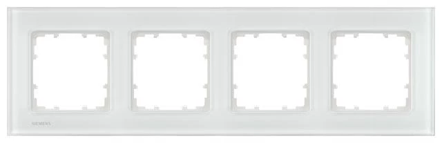  артикул 5TG12041 название Рамка 4-ая (четверная), цвет Стекло Белое, Miro Glass
