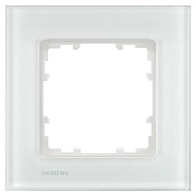  артикул 5TG12011 название Рамка 1-ая (одинарная), цвет Стекло Белое, Miro Glass